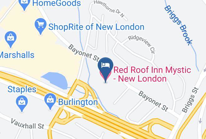 New London - Red Roof Inn Mystic New London Maps