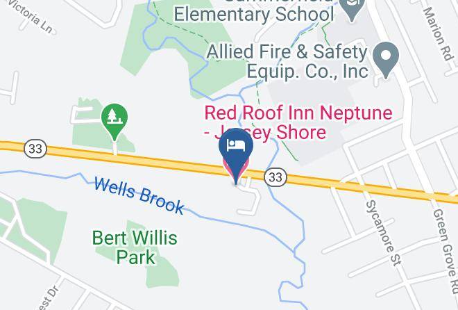 Monmouth - Red Roof Inn Neptune Jersey Shore Maps