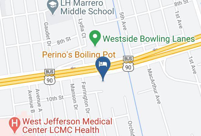 Jefferson Par - Red Roof Inn New Orleans Westbank Maps