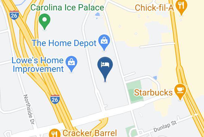 Charleston - Red Roof Inn North Charleston Coliseum Maps