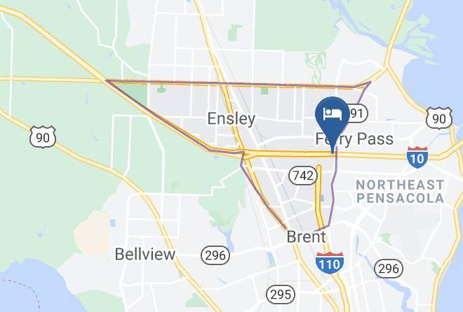 Escambia - Red Roof Inn Pensacola I 10 At Davis Highway Maps