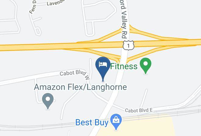 Bucks - Red Roof Inn Philadelphia Oxford Valley Maps