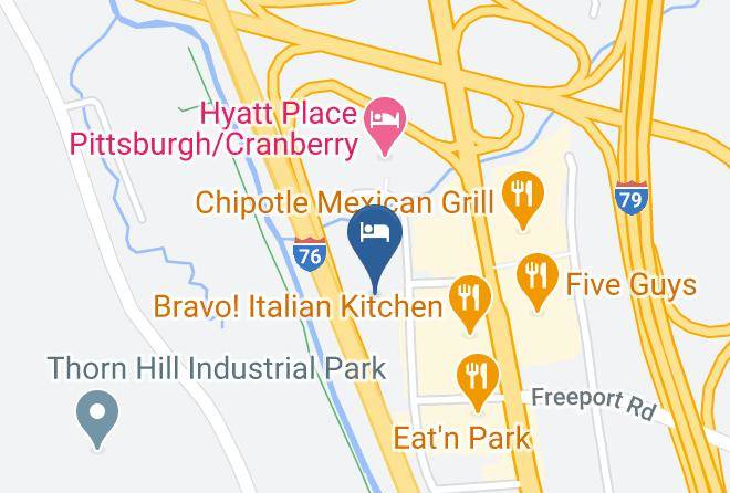 Butler - Red Roof Inn Pittsburgh North Cranberry Township Maps