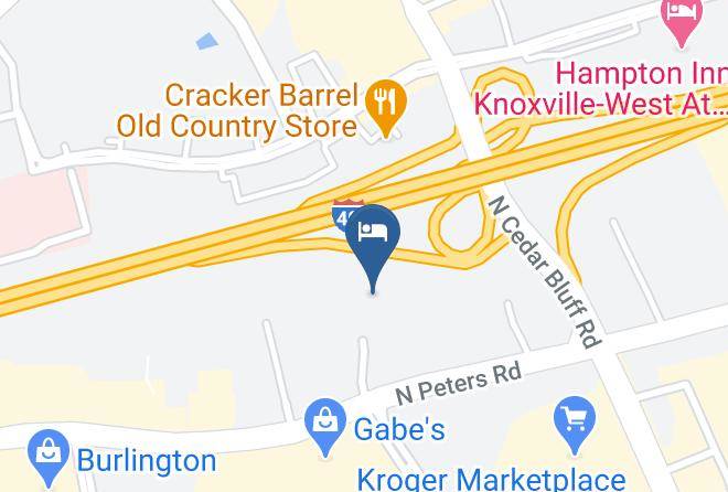 Knox - Red Roof Plus+ & Suites Knoxville West Cedar Bluff Maps