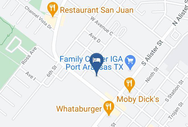 Nueces - Ocean's Edge Hotel Port Aransas Maps