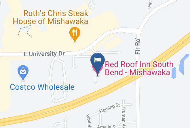 Red Roof Inn South Bend Mishawaka Map