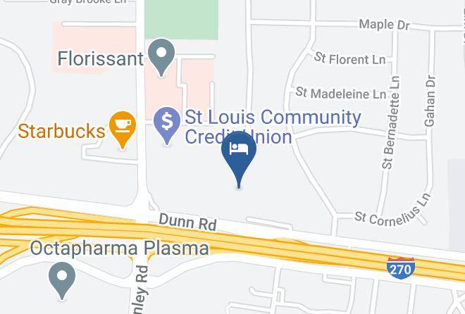 St Louis - Red Roof Inn St Louis Florissant Maps