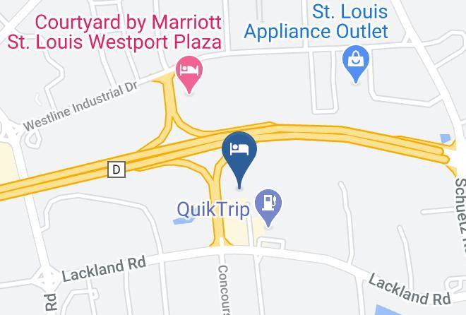 Red Roof Inn St Louis Westport Map