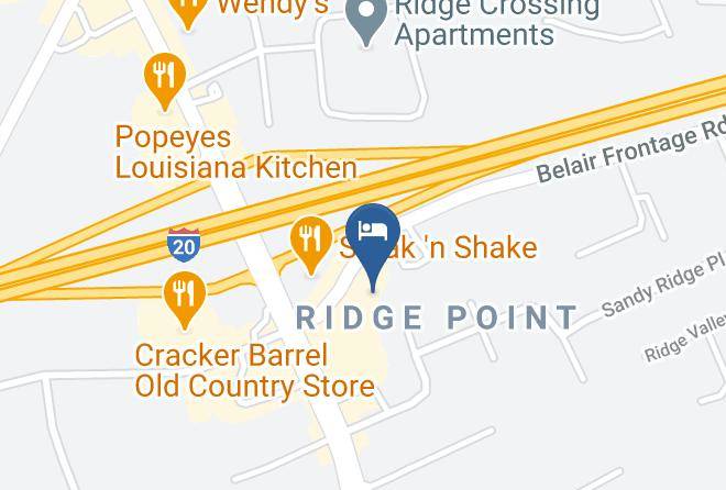 Red Roof Inn & Suites Augusta West Map