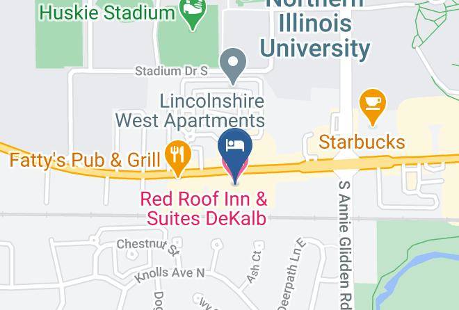 Dekalb - Red Roof Inn & Suites Dekalb Maps