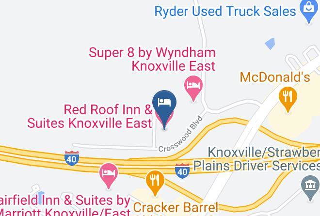 Knox - Red Roof Inn & Suites Knoxville East Maps