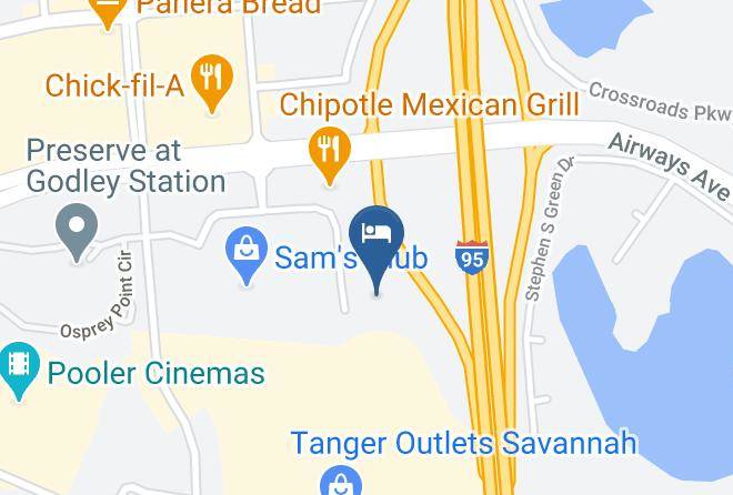 Chatham - Red Roof Inn & Suites Savannah Airport Maps