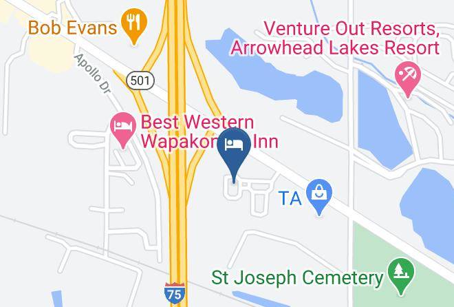 Auglaize - Red Roof Inn & Suites Wapakoneta Maps