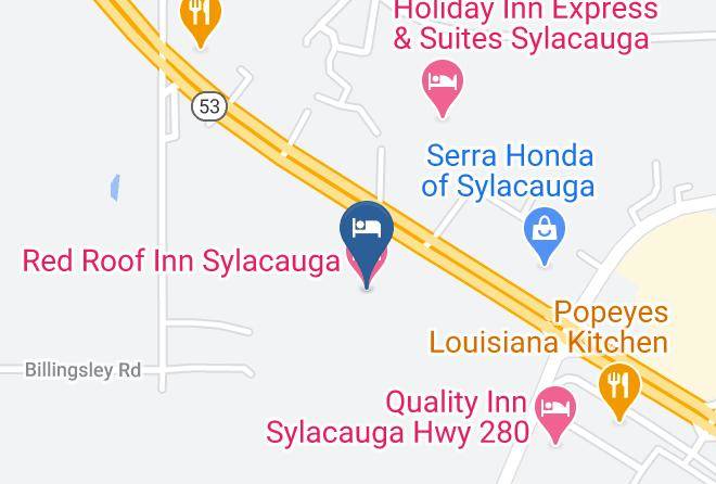 Talladega - Red Roof Inn Sylacauga Maps