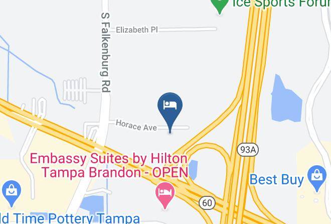 Hillsborough - Red Roof Inn Tampa Brandon Maps