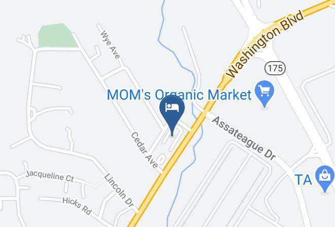 Red Roof Inn Washington Dc Columbia Fort Meade Map