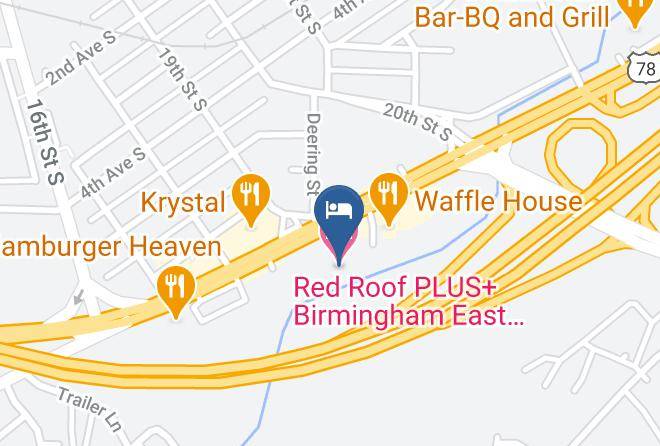 Jefferson - Red Roof Plus+ Birmingham East Irondale Airport Maps