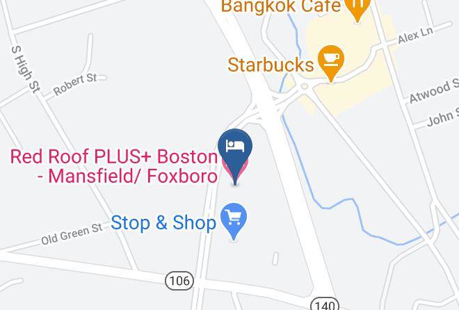 Red Roof Plus+ Boston Mansfield Foxboro Map