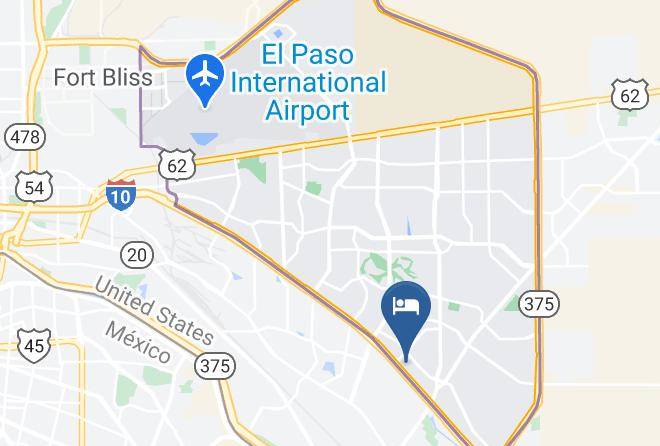 El Paso - Red Roof Plus+ El Paso East Maps