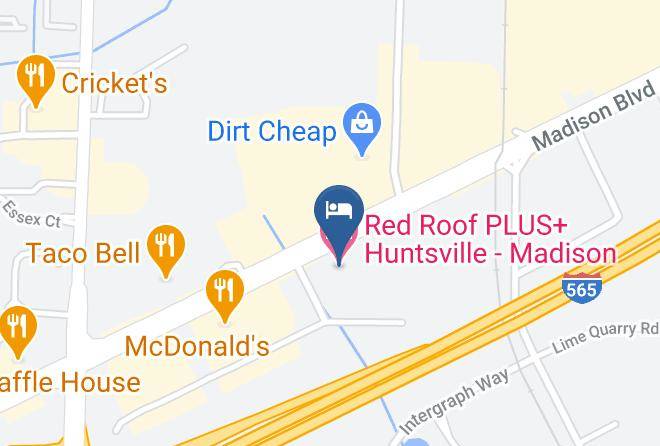 Madison - Red Roof Plus+ Huntsville Madison Maps