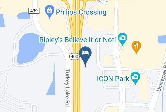 Red Roof Plus+ Orlando Convention Center Int'l Dr Map