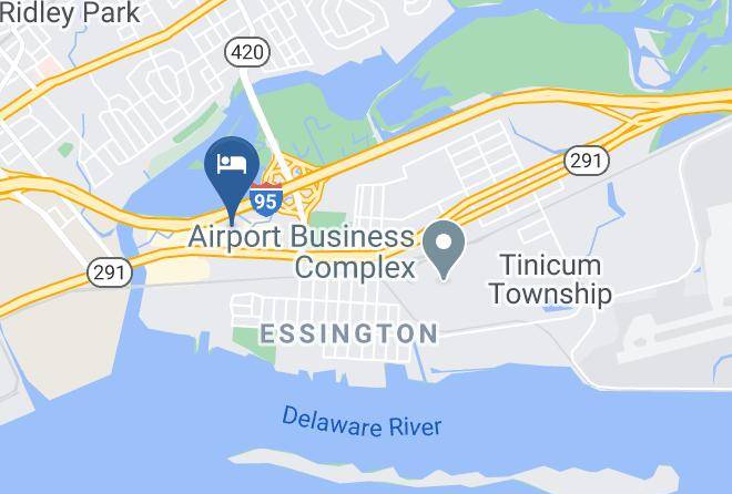 Red Roof Plus+ Philadelphia Airport Map