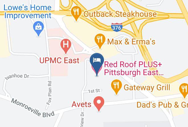 Allegheny - Red Roof Plus+ Pittsburgh East Monroeville Maps