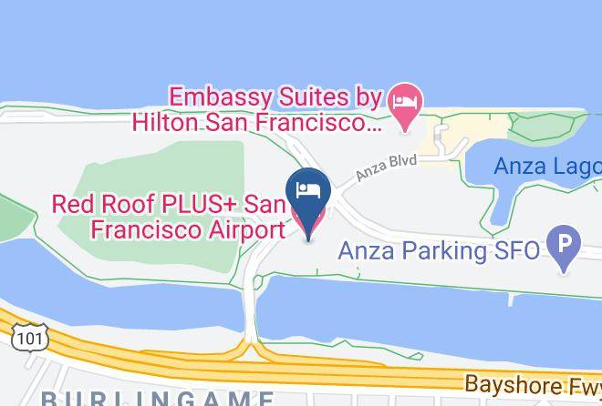 San Mateo - Red Roof Plus+ San Francisco Airport Maps