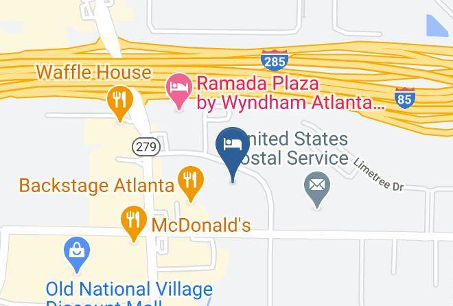 Fulton - Red Roof Plus+ & Suites Atlanta Airport South Maps