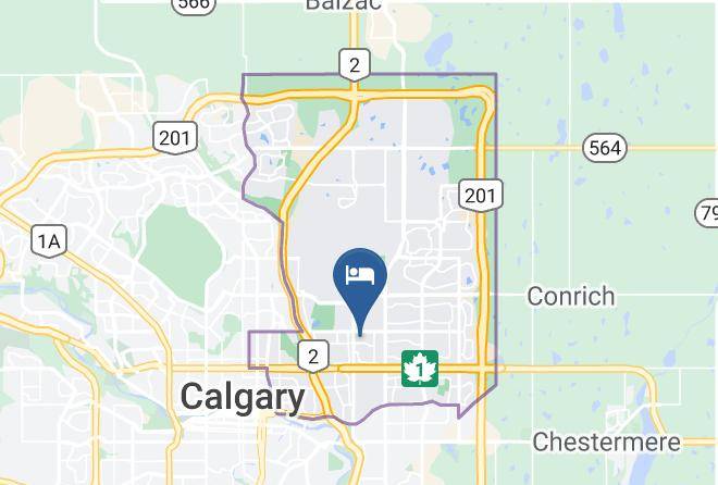 Emerald Hotel & Suites Calgary Map