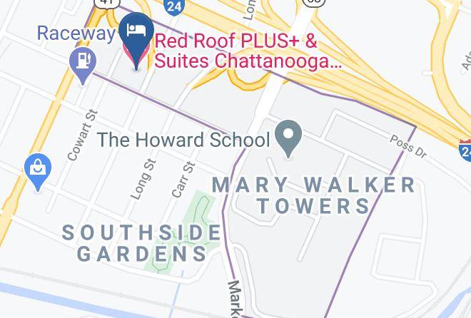 Hamilton - Red Roof Plus+ & Suites Chattanooga Downtown Maps
