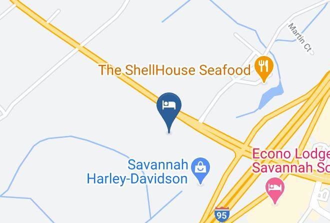 Red Roof Plus+ & Suites Savannah I 95 Map