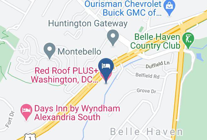 Fairfax - Red Roof Plus+ Washington Dc Alexandria Maps