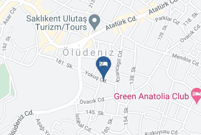 Fethiye - Red Rose Otel Maps
