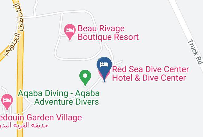Al Aqaba Qasabah - Red Sea Dive Center Hotel & Dive Center Maps