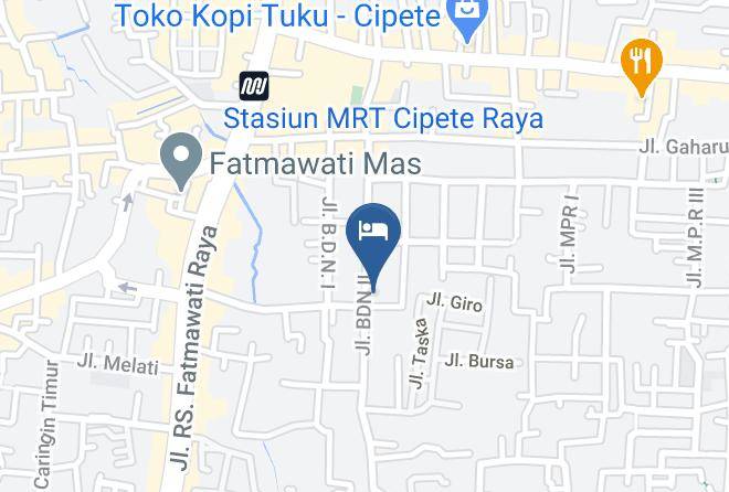 Jakarta Selatan - Reddoorz Cipete Maps