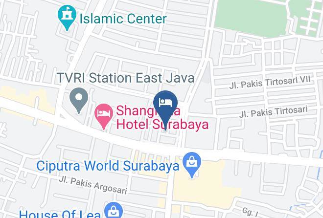 Kota Surabaya - Reddoorz Darmo Park 1 Surabaya Maps