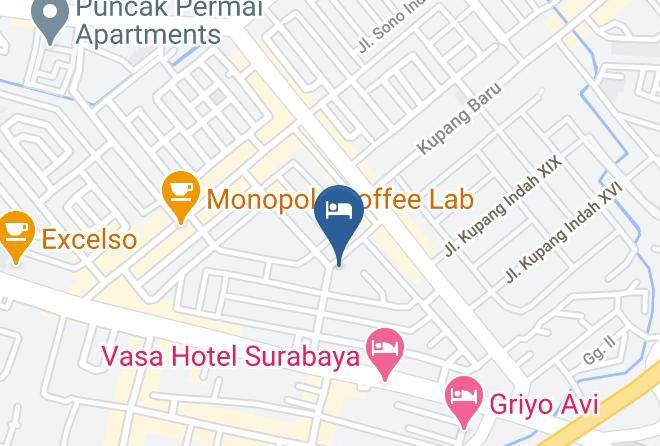 Kota Surabaya - Reddoorz Darmo Permai Maps