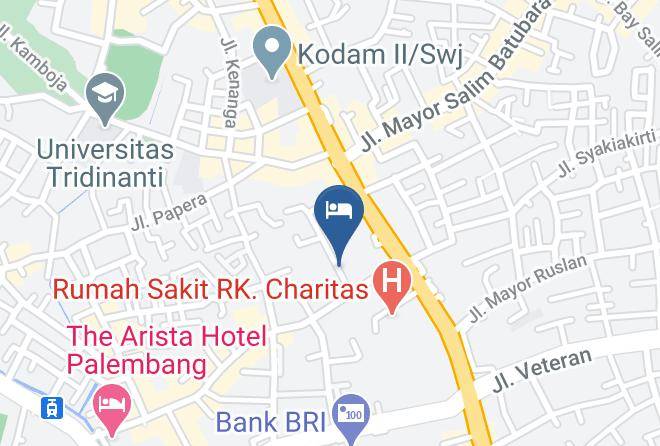 Palembang - Reddoorz Jalan Jenderal Sudirman Palembang 2 Maps