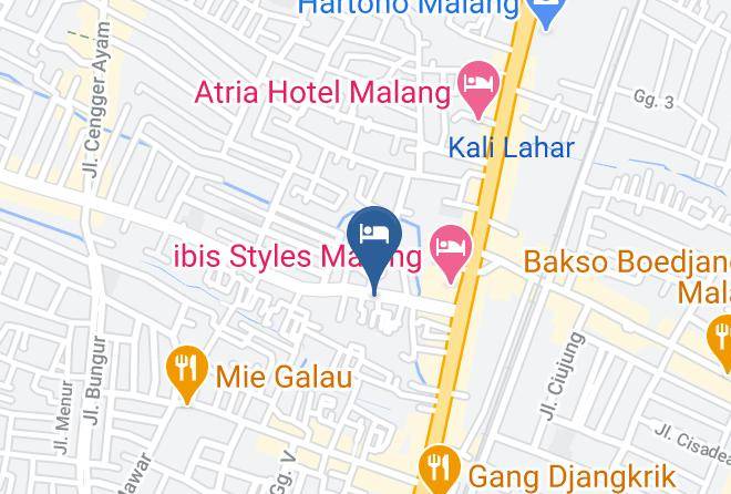 Kota Malang - Reddoorz Jalan Kedawung Maps