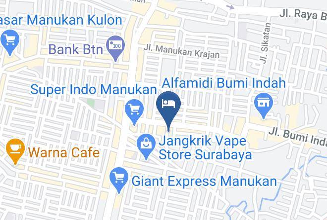 Kota Surabaya - Reddoorz Manukan Surabaya Maps