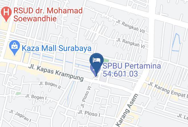 Kota Surabaya - Reddoorz Near Kaza Mall Surabaya Maps