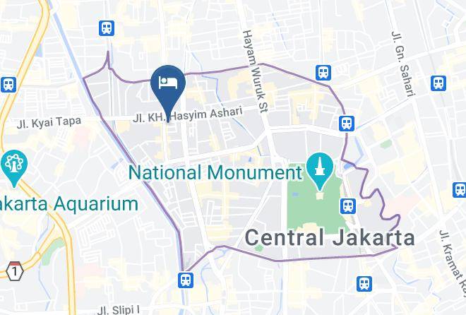 Central Jakarta - Koolkost Near Rsud Tarakan Petojo Maps