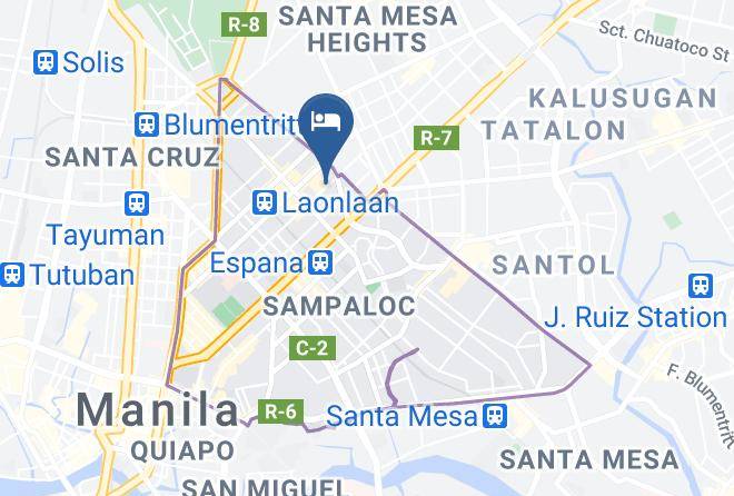 Metro Manila - Reddoorz Piy Margal Sampaloc Manila Maps