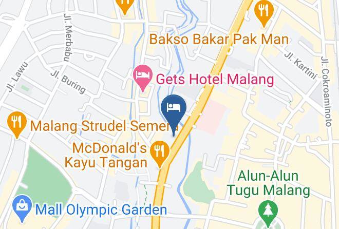 Kota Malang - Reddoorz Plus Celaket Malang Maps