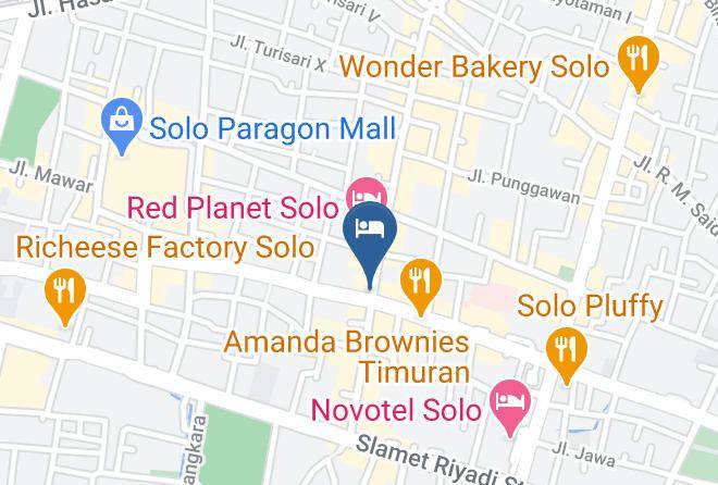 Surakarta - Reddoorz Plus Near Solo Paragon Mall Maps