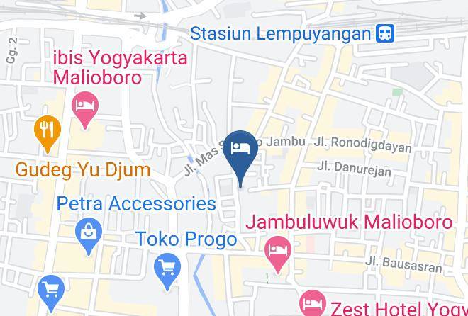 Kota Yogyakarta - Reddoorz Plus Tegal Panggung Maps