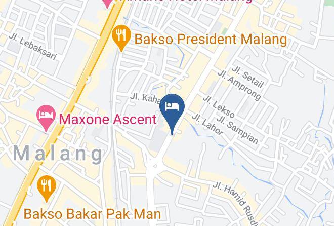 Kota Malang - Reddoorz Rampal Maps