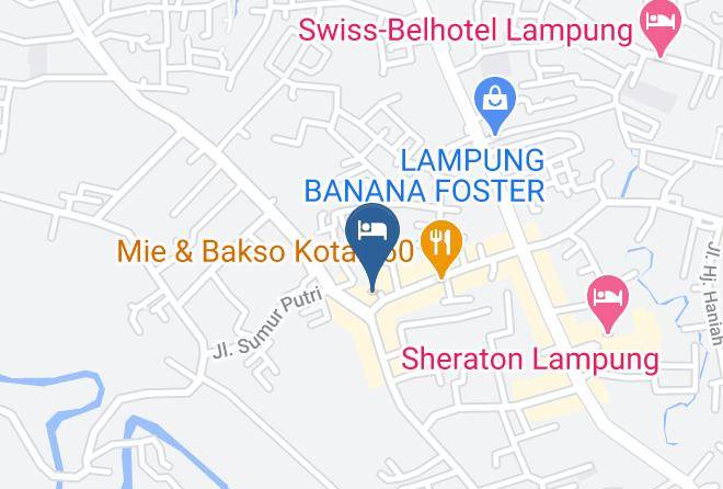 Bandar Lampung - Reddoorz Syariah Andalas Asri Maps