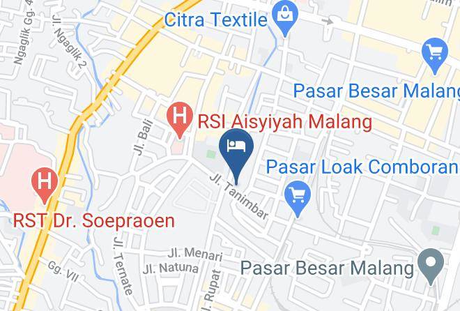 Kota Malang - Reddoorz Syariah Klojen Malang Maps